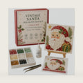 Mosaic Craft Kit with Santa,Christmas Sea Glass Art Kit