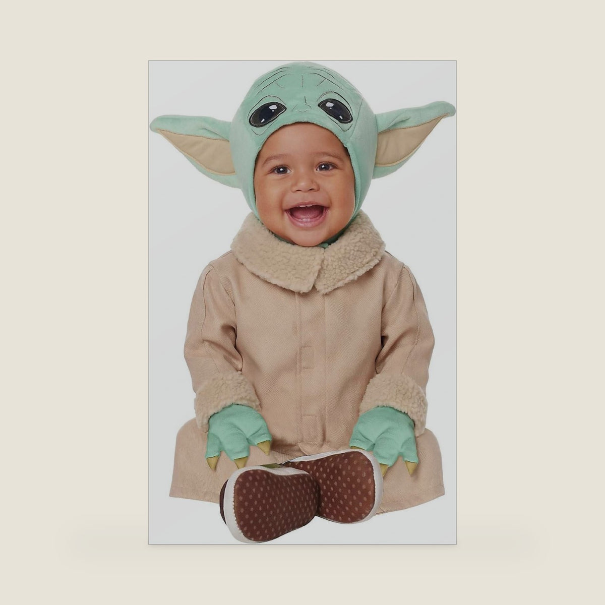 Spirit Halloween The Mandalorian and Grogu Baby Grogu Costume, Officially Licensed, Star Wars