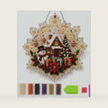 Christmas Pearl Diamond Painting Suncatcher Kit, 3D Pearl Art Kits for Adults, Full Drill DIY Rhinestone Craft Craft for Beginners, Relaxing Christmas Craft Gift, Sparkling Ornament