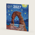The Original 2027 Starry Night National Park Wall Calendar. Hand-Painted