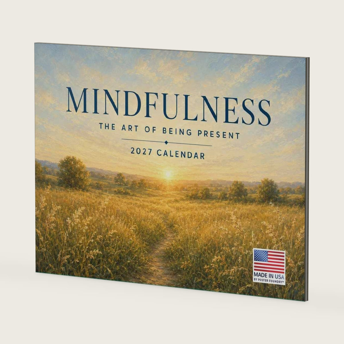 Mindfulness Calendar 2027 Monthly Wall Calender 12 Month