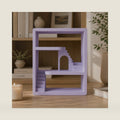 Compatible with Mini Figures, Display House Shelf (Lavender Purple)