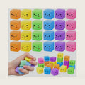 24 Pcs Ice Cube Squishy Fidget Toys Sensory Stress Ball for Kids and Adults