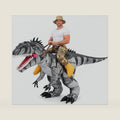 Inflatable Raptor Costume Adult Blow Up Velociraptor Ride On Dinosaur Suit