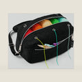Crochet Bag Organizer with Compartments for Yarn and Knitting Projects