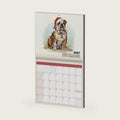 2027 English Bulldog Desk and Wall Calendar, Cute Seasonal Dog Monthly Planner, Bulldog Lover Pet Owner Gift, Puppy Art Office Room Decor
