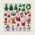 32PCS Christmas Figurines Mini Resin Figures to Hide