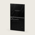2027 Motivational Quote Desk and Wall Calendar, Black Aesthetic Daily Mindset Monthly Planner, Entrepreneur Focus Gift, Dark Office Decor
