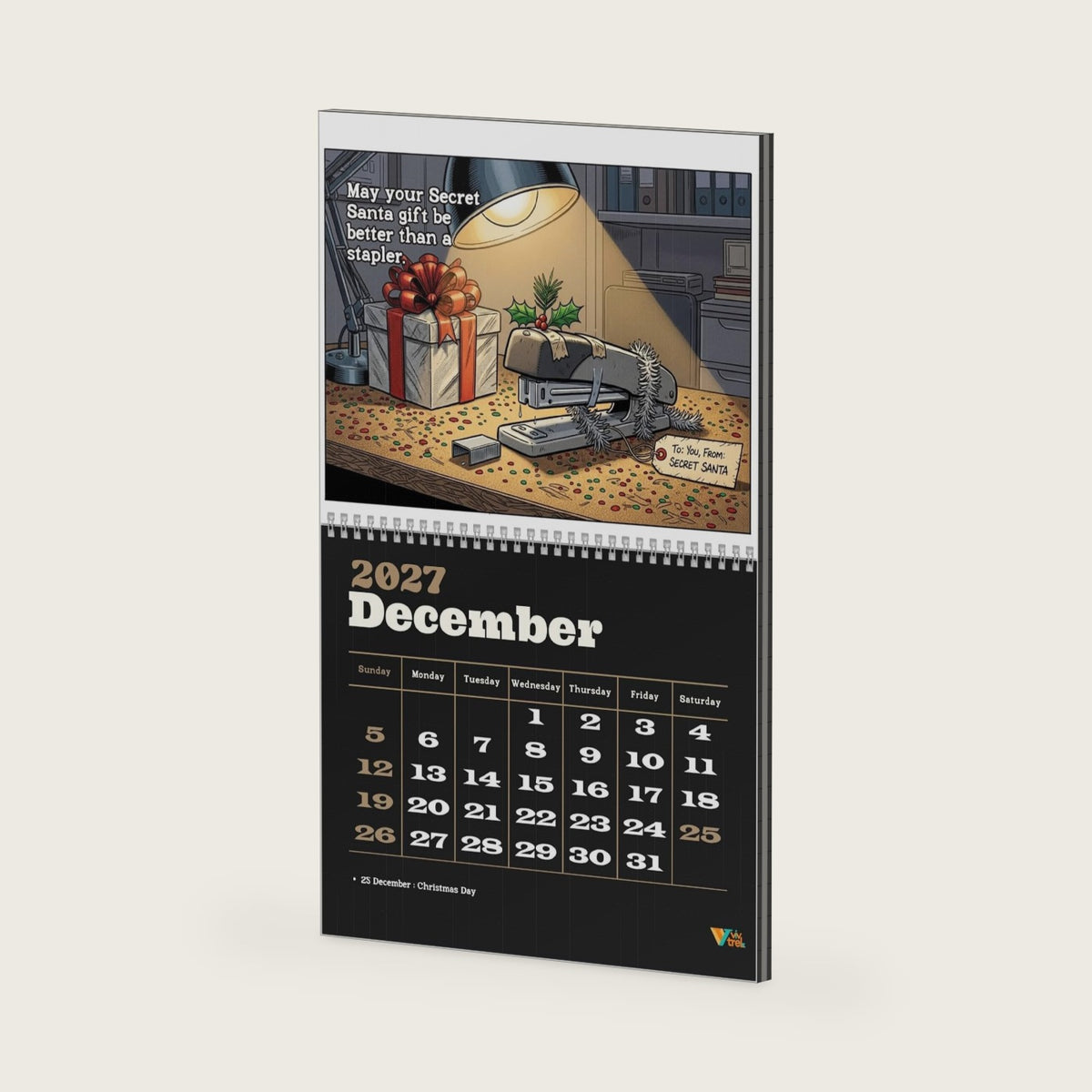 2027 Funny Office Humor Desk and Wall Calendar, Sarcastic Corporate Work Monthly Planner, Coworker Boss Gag Gift, Cubicle Desk Decor