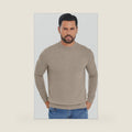 Mock Neck Cashmere Sweater for Men,100 Pure Cashmere