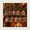 10PCS Christmas Ornaments DIY Pearl Diamond Art Kits for Adults (#O)