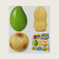 3 Pack Crunchy Squishy Slow Crunchy Squishies Squeeze Stress Ball Mango Potato Peanut, Stress Stick Rebound Calming Desk Decor Moldable for Adults