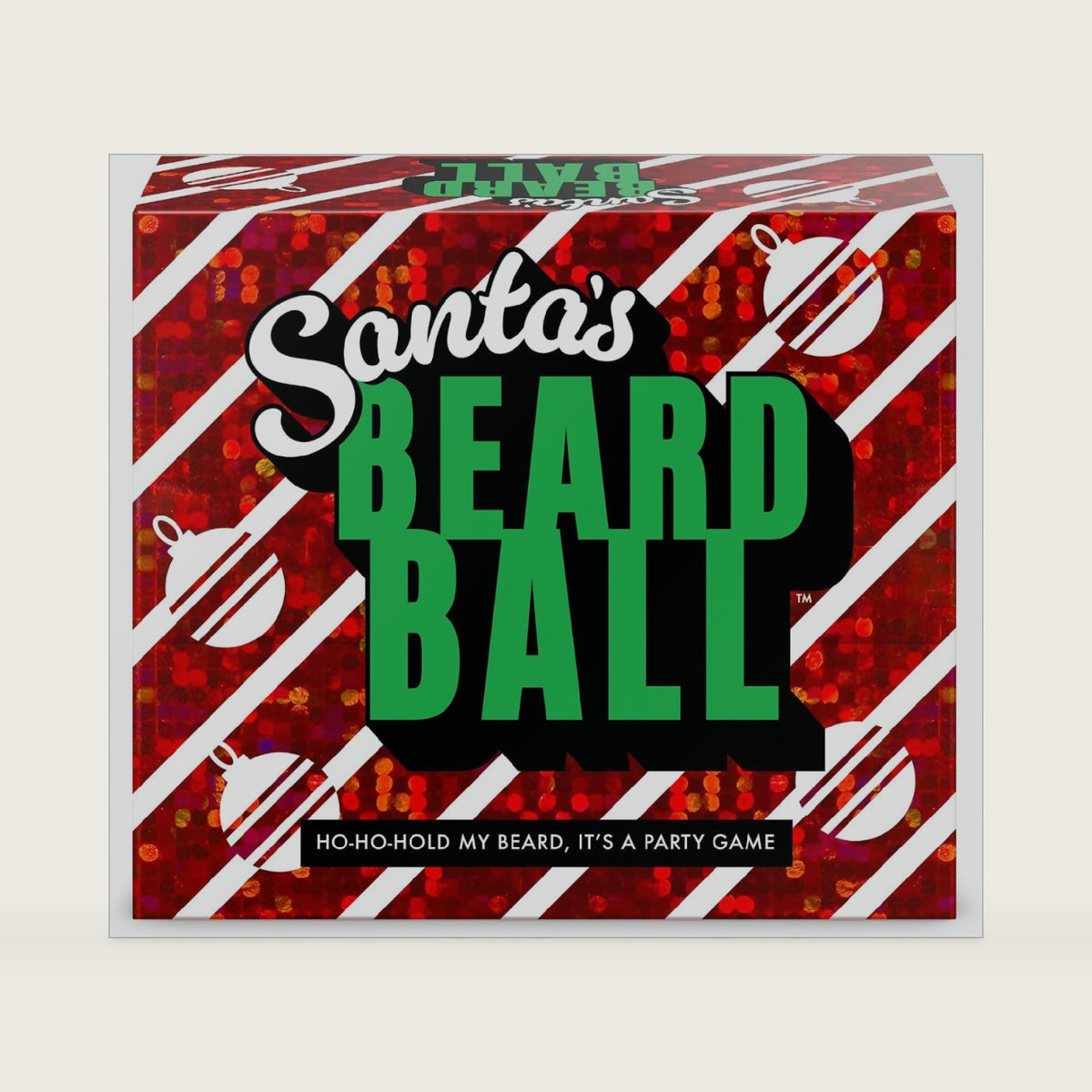Santa's Beard Ball - Christmas Family Party Game, 50 Holiday Stunt Challenges, Ages 8+, 3+ Players