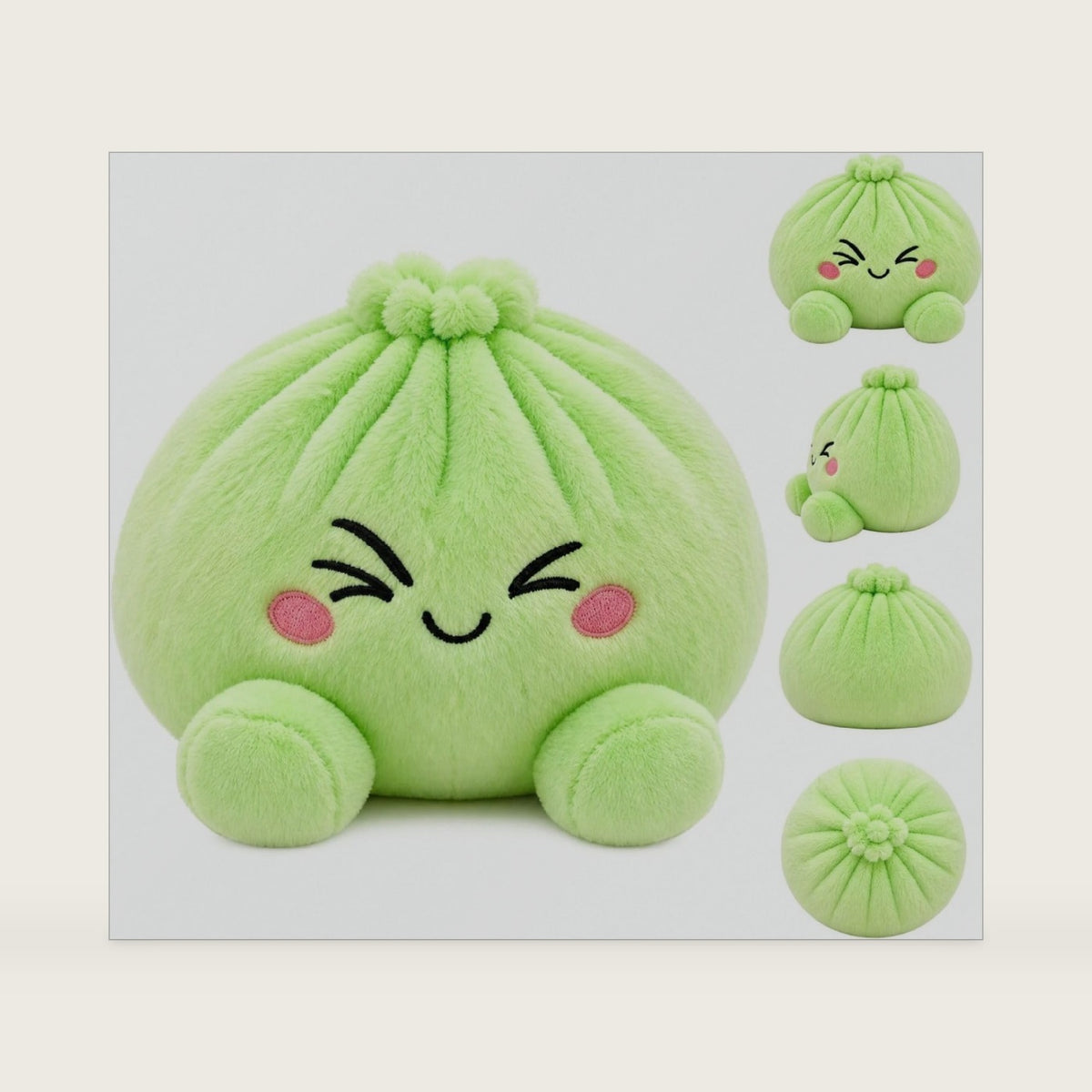 Christmas Big Mystery Dumpling, Cute Plush Stuffed Steamed Bun Squishies