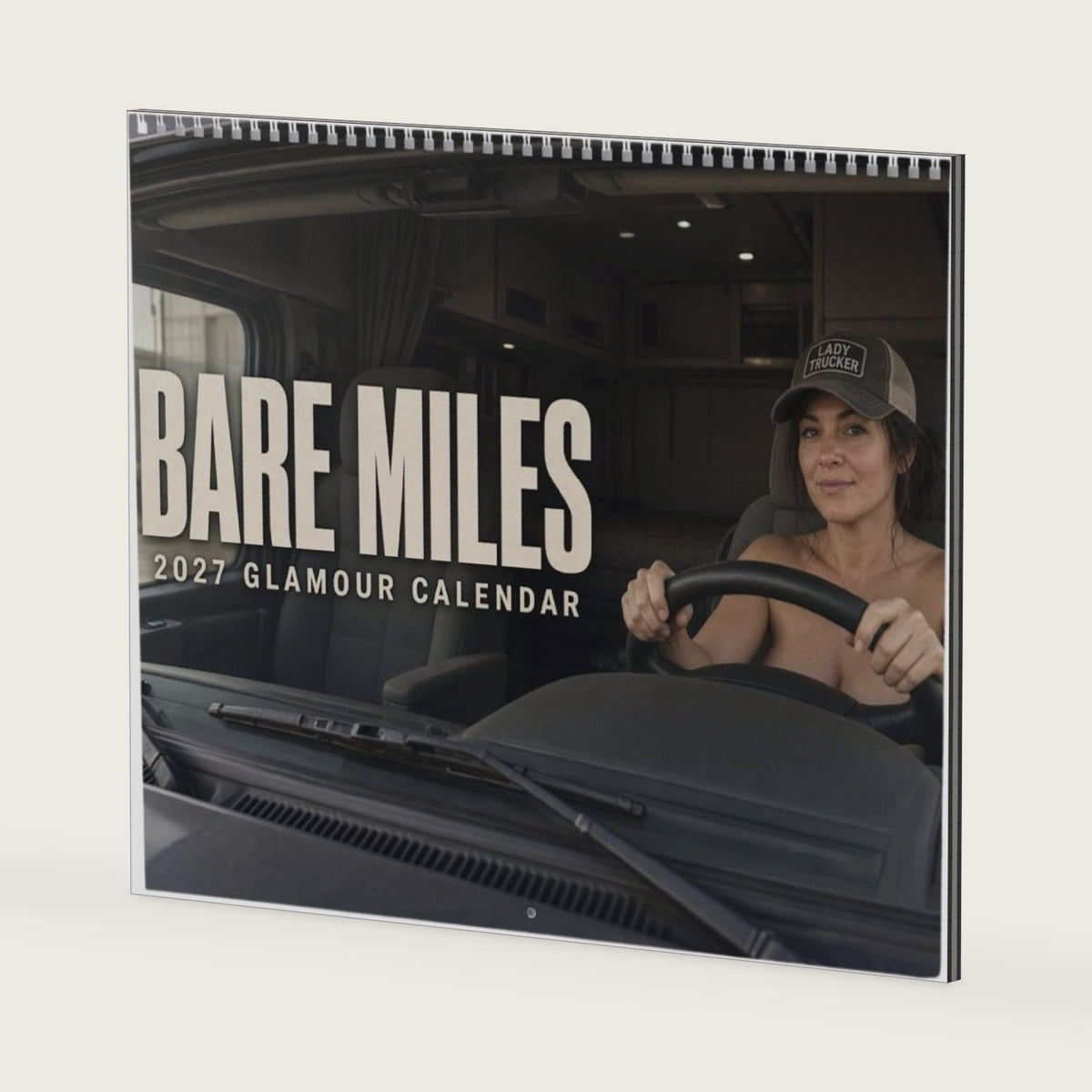 Bare Miles 2027 Nude Lady Trucker Wall Calendar