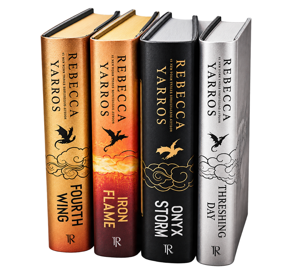 The Empyrean Wing and Claw Series 4-Book Collection: Fourth Wing, Iron Flame, Onyx Storm, Threshing Day by Rebecca Yarros